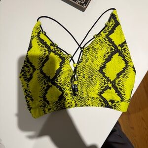 Beach Riot Snakeskin Bra